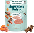 Shameless Pets Soft & Chewy Dog Treats, Reelin' Salmon Meaty Tenders, 8oz – Real Salmon is 1st Ingredient – Grain Free, No Corn or Soy – Digestive Support – for Small, Medium & Large Dogs