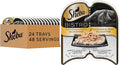 Sheba Perfect Portions Bistro Adult Wet Cat Food, Chicken in Alfredo Sauce Entree, Cat Food Wet Recipe, 2.6 oz. Twin-Pack Trays (24 Count, 48 Servings)