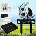 Personalized Memorial Marker for Departed Feline Friends, Handcrafted Cat Grave Stone