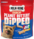 Milk-Bone Peanut Buttery Dipped Dog Biscuits with Jif Peanut Butter, 32 Oz. Bag