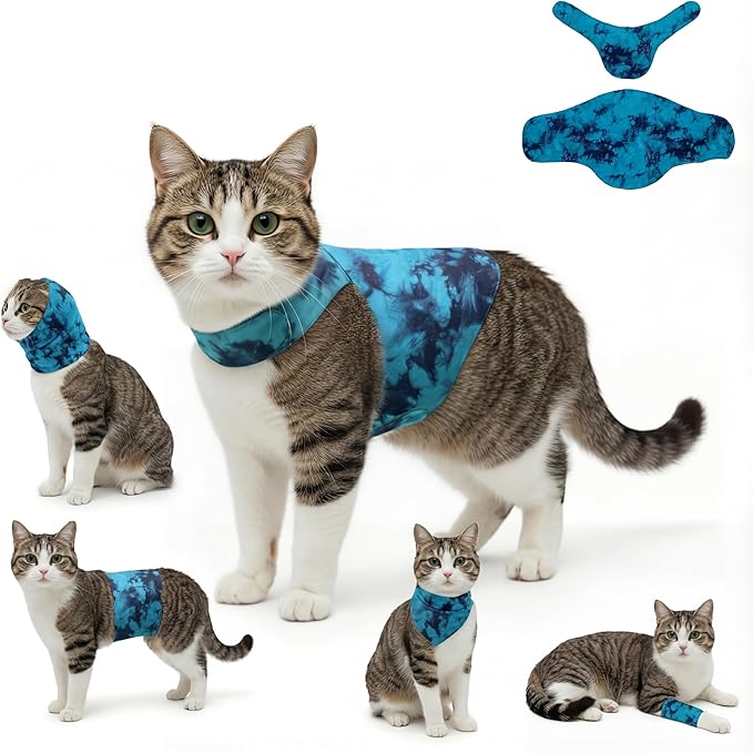 DAJIDALI® Dog & Cat Anxiety Vest & Spay Recovery Suit – Silent Calming Wrap for Surgery, Thunderstorms – Breathable Cone Alternative
