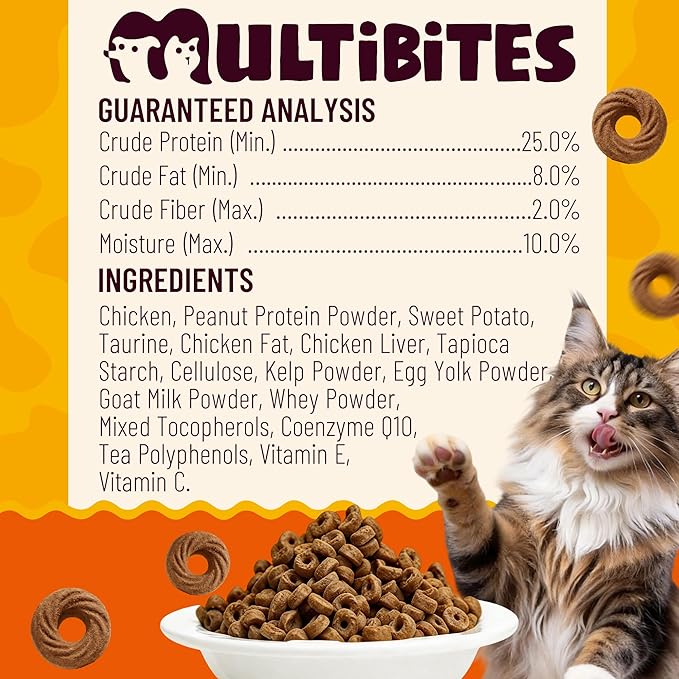 8 oz Taurine Cat Treats Taurine for Cats Chicken Flavor Cat Training Treats Cat Immune Support Healthy Cat Snacks