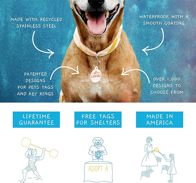 Dog Tag Art Buddha Religious Pet ID Tag for Dogs and Cats, Silent Polymer Coated Stainless Steel Nametag with Customized Identification Information - Small .875" Diameter