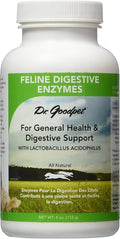 Dr. Goodpet Feline Digestive Enzymes with Probiotics & Prebiotics – Daily Digestive Support Powder for Cats – Promotes Cat Digestion, Nutrient Absorption & Healthy Stool – Vegan
