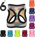 Dog Harness with Leash Set, No-Pull Step-in Reflective Pet Harness with 1 Leash Clips, Adjustable Soft Padded Easy Walk Dog Vest for Small Medium Large Dogs, Cats(Camouflage, XXXSmall)