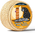Pelzin Natural Sisal Rope for Cat Scratcher 1/4 Inch by 75 Feet, Cat Tree Rope Twine for Cat Scratching Post Replacement, Cat Tower with Scratch Post Repairing, Replace, Recovering and DIY, Natural