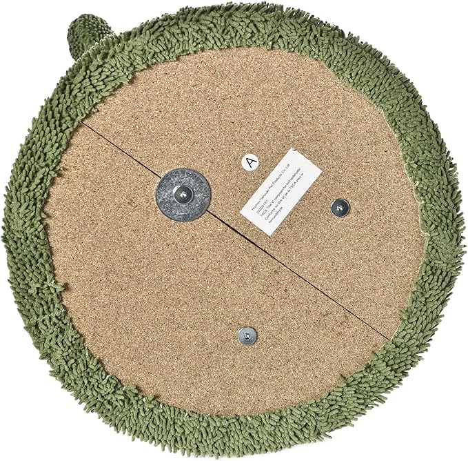 Amazon Basics Cat Scratcher - Indoor Cactus Triple Posts Cat & Kittens Scratching Post with Dangling Ball, Small (22.4" H) - Green