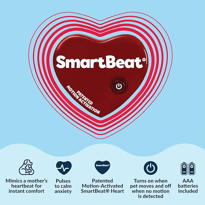Snuggle Puppy Heartbeat Dog Toy for Puppies, Real-Feel Heartbeat, Calming Sleep Aid and Crate Training Comfort Toy with Heat Pack, Medium Breed Buddies Doodle Appearance (Goldendoodle, Poodle Mix)