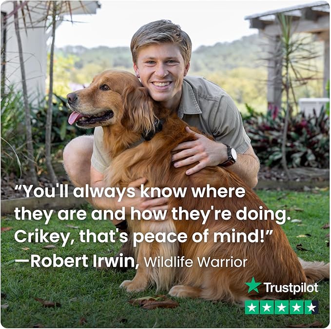 Tractive GPS Dog Tracker (2025 Release) Real-time Pet Location Tracker | Health & Wellness Alerts | Virtual Fence for Dogs | Bark Monitoring (Mint w/Pink Cover)