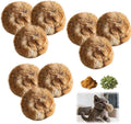 Rabbit Fur Pom Pom Ball,Real Rabbit Fur Catnip Toy - Interactive Fluffy Rolling Ball for Indoor Cats, Multi-Cat Homes & Pursuit Games, Soft Cute & Durable Play Essential for Kittens to Adults