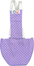 Chicken Diapers Duck Diaper Diaperalls for Hens, Roosters, Ducks, Ducklings - Reusable, Adjustable by Uni Infinity (Lavender Polka Dots, Chicken Large, 1, Count)