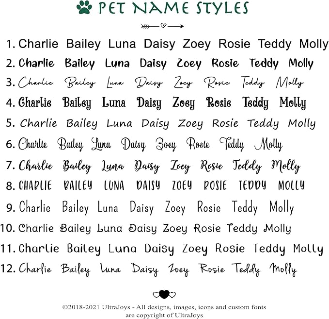 Ultra Joys Dog ID Tag, Custom Dog Tag Personalized Cat Tag, Pet ID Tag, Brushed Stainless Steel Diamond Dog Tag Gold Small