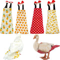 2 Pack Chicken Diapers for Hens, Roosters, Diapers for Ducks, Ducklings, Reusable Pet Diaper with Bow Ties Waterproof Poultry Nappies for Geese Pet Ducks,Red Polka Dots&Banana,L