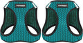 Voyager Step-in Air Dog Harness - All Weather Mesh, Reflective, No Pull Harness for Small, Medium Dogs, Cats - Secure with Hook & Loop Fastener, Buckle, Double D-Rings - Turquoise 2-Tone, XS