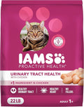 IAMS Proactive Health Adult Urinary Tract Healthy Dry Cat Food with Chicken, 22 lb. Bag