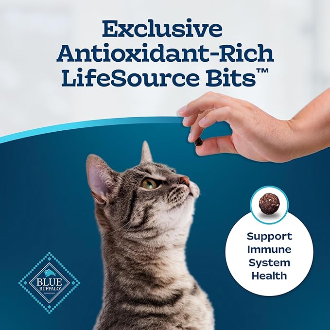 Blue Buffalo Tastefuls Natural Dry Food for Active Adult Cats, Chicken and Brown Rice Recipe, 15-lb. Bag