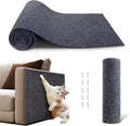 NATUYA Cat Scratch Couch Furniture Protector, 78.7"x15.8" Self-Adhesive Cats Scratching Pad Deterrent, Trimmable DIY Climbing Cat Scratcher(Drak Gray)
