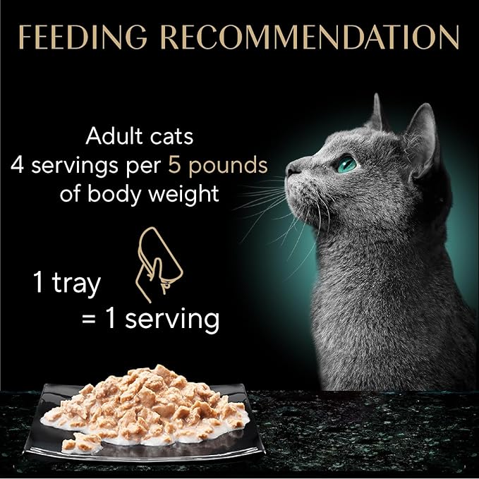 Sheba Perfect Portions Bistro Adult Wet Cat Food, Chicken in Alfredo Sauce Entree, Cat Food Wet Recipe, 2.6 oz. Twin-Pack Trays (24 Count, 48 Servings)