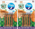 Nylabone Healthy Edibles Natural Puppy Chews Long Lasting Treats for Puppies, Turkey & Sweet Potato Flavor, X-Small/Petite (4 Count) (Pack of 2)