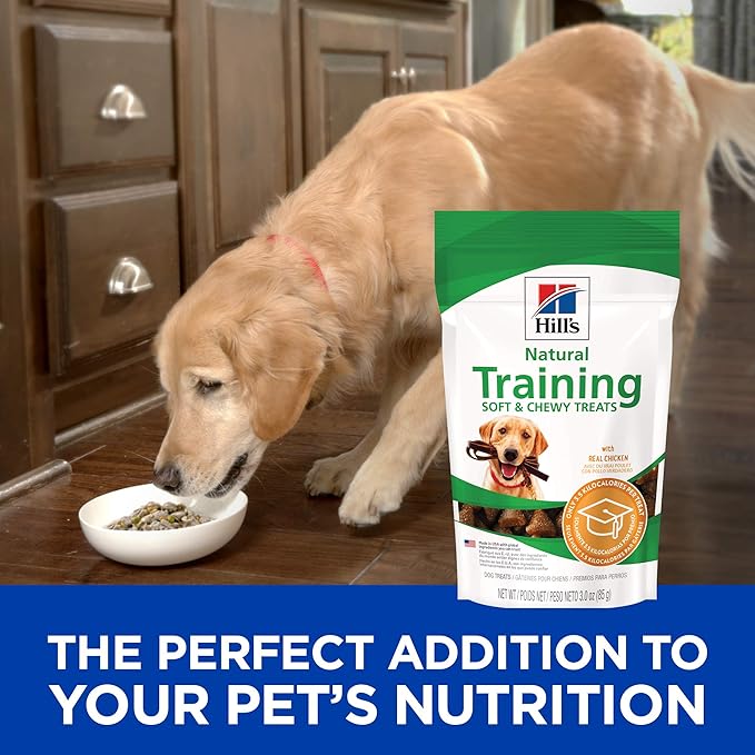 Hill's Natural Soft and Chewy Training Dog Treats, Chicken, 3 oz. Bag