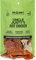 Gourmet Chicken Jerky Dog Treats - Natural, Nutritious and Tasty Made in USA only, Cage-Free Chicken, No Additives (Mika & Sammy's Uncle Justy's 12 oz)