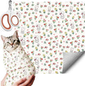 Cat Wrap for Cutting Nails, Self-Adhesive Cat Grooming Wrap Anti-Escape Anti-Scratch Calming Cat Swaddle Wrap for Nail Clipping, Medicine, Ear Cleaning, Multifuctional Pet Tool for Cat-Owner, Vet