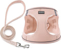 Dog Harness with Leash Set, No Pull Adjustable Reflective Step-in Puppy Pet Vest Harnesses for Small Medium Large Dogs and Cats,Light Pink XXS