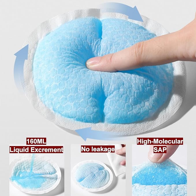 Disposable Poultry Diaper Pads 20Pcs~100Pcs for Goose Chicken Hen Duck Bird Sticky Pad Leak-Proof Unscented Reusable Diapers Nappy Accessories (One Size, Count, 60)