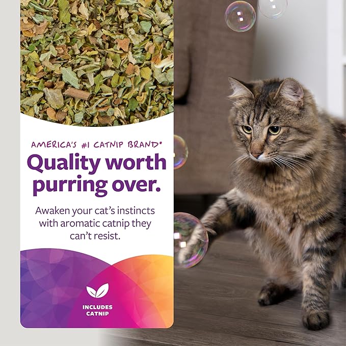 SmartyKat Bubble Nip Catnip Bubbles for Cats & Kittens, Safe for Pets - Trial Size, 0.6 Fluid Ounce