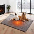 Dog Heating Pad (31"x20") - Waterproof Electric Heated Mat & Pet Bed for Indoor and Outdoor Use, Chew Resistant Cord, Machine Washable Cover with Wheat Pattern Quilting, for Cats and Pets