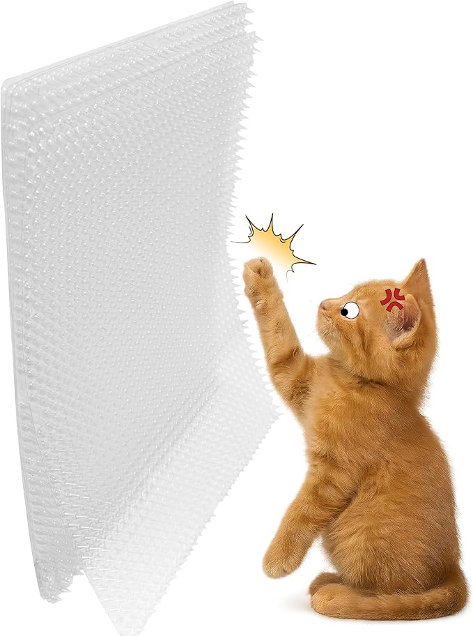 24 Pack Scat Mat for Cats - 13 x 16 Inch Cat Deterrent Mat to Keep Cats Out of Yard Permanently, Dog and Cat Spikes Mat with 0.5 Inch Sturdy Design Spike for Cat Pee Deterrent