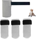 Cat Mittens to Prevent Scratching,Mesh Breathable Cat Shoes Booties,Adjustable Cats Anti Scratch Gloves,Suitable for Cats When Bathing and Nail Trimming（4 PCS ）