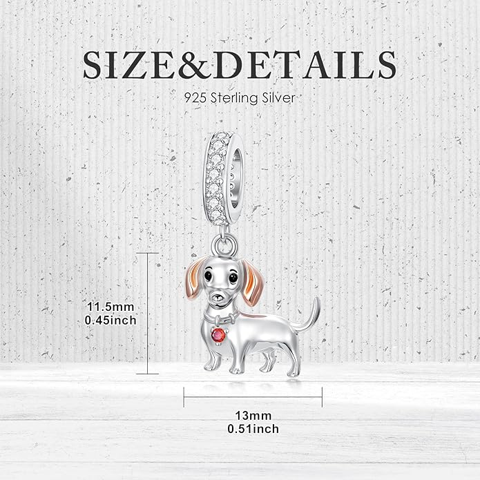 SIMONLY Animal Charms for Bracelets 925 Sterling Silver Highland Cow/Axolotl/Dragon/Dog/Cat Charms Animal Beads for Jewelry Making for Women Christmas Mothers Day Gifts