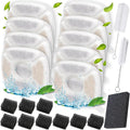 KAEGREEL 21 Pcs Cat Water Fountain Filters for Veken 95oz/2.8L, 67oz/2L, 135oz/4L Cat Dog Fountain Automatic Pet Fountain Dog Water Dispenser, Pet Fountain Filter & Pre-Filter Sponges & Cleaning Set