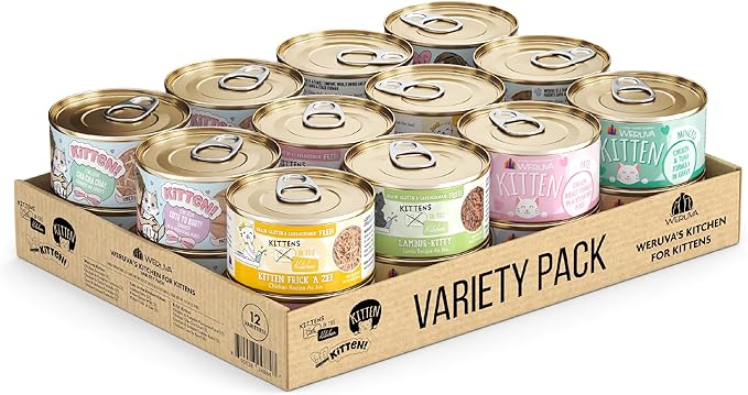 Weruva Kitchen for Kittens Variety Pack, 3oz Can, Pack of 24