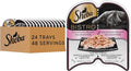 Sheba Perfect Portions Bistro Adult Wet Cat Food, Salmon in Creamy Sauce Entree, Cat Food Wet Recipe, 2.6 oz. Twin-Pack Trays (24 Count, 48 Servings)