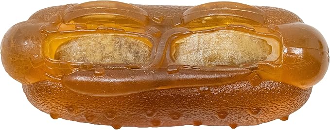 Starmark Treat Ringer Hot Dog Toy for Small Dogs (Pack of 2)