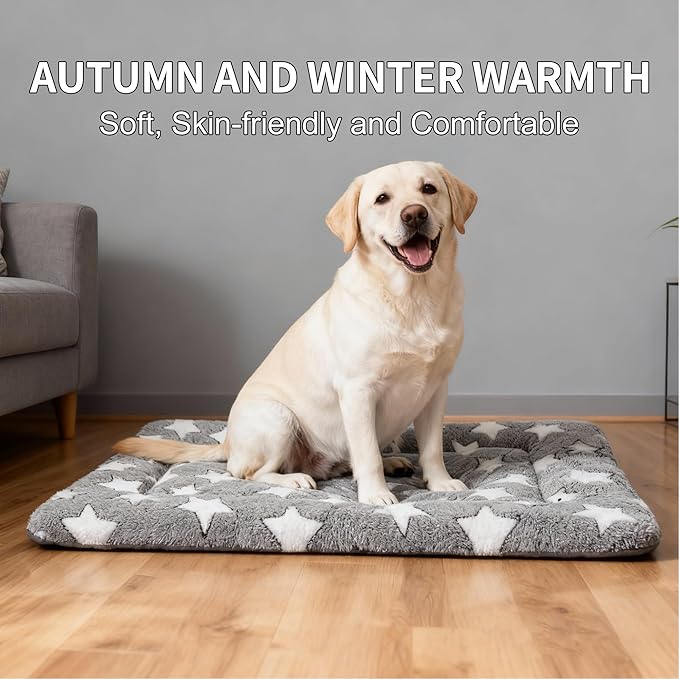 Dog Bed Mat - Comfortable Kennel Pad, Multi-Purpose Crate Bed for Dogs & Cats, Soft Support