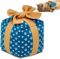 Gift Box Catnip Toy – Birthday Cat Toy with Catnip & Crinkle, Cute Plush Present for Indoor Cats, Birthday & Valentines Day Cat Gift