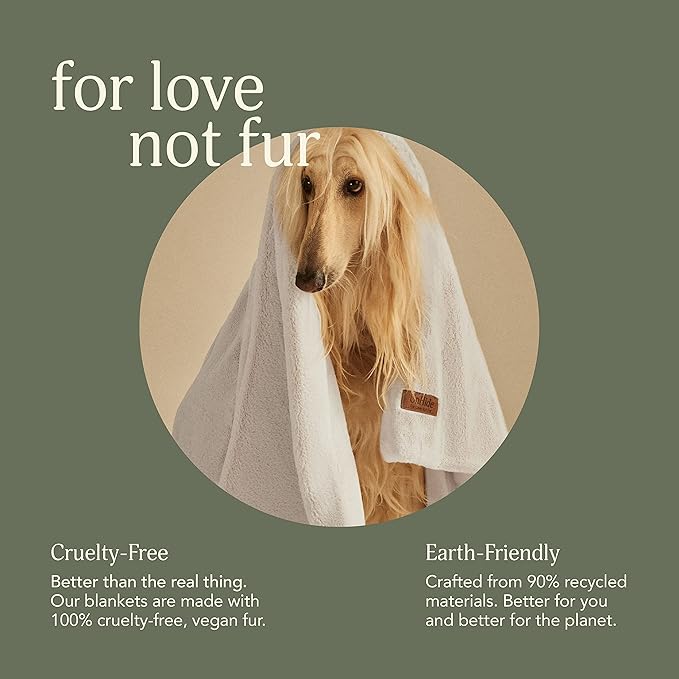 UnHide Lil’ Pet Marsh - Faux Fur Pet Blanket - Extra Soft, Lightweight, Durable Pet Blanket - Machine Washable - for Bed Cover, Couch Protection, and Crate Comfort - Charcoal Charlie, 34” x 44”