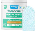 Vetnique Dentabliss - Dog Teeth Cleaning Finger Mitt Dental Wipe - Dog Plaque & Tartar Prevention with Brushing Beads - Flavored Dog Teeth Wipes, Dog Breath Freshener (Chicken)