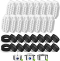 32 Pack Cat Water Fountain Replacement Filters & Pre-Filter Sponges, Includes 16 Filters & 16 Sponges for 108oz/3.2L Stainless Steel Pet Fountains – Compatible with Rellaty & Neareal