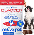 Native Pet Dog UTI Treatment - Cranberry Supplement for Dogs - Supports Normal Bladder Function, Urinary Tract & Kidney Health - Real Cranberry Extract, D-Mannose & Probiotics - Air-Dried - 30 Chews