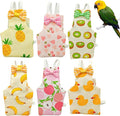 6 PCS Bird Diaper, Parrot Diaper Flight Suit, Cute Pigeon Pants, Waterproof Inner, Reusable, Suitable for Conure, Lovebird‌‌, Parakeet‌, Budgerigar, Pet Chicken&Duck, Guinea Pig