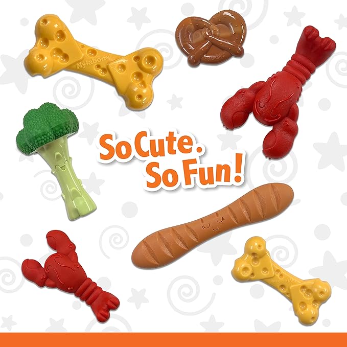 Nylabone Pretzel Power Chew Toy for Dogs, Dog Toys for Aggressive Chewers, Bacon & Peanut Butter Flavor, Small Dogs - Up to 25 Ibs, 1 Count