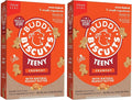 Buddy Biscuits 8 oz Box of Teeny Crunchy Dog Treats Made with Natural Peanut Butter,(Pack of 2)