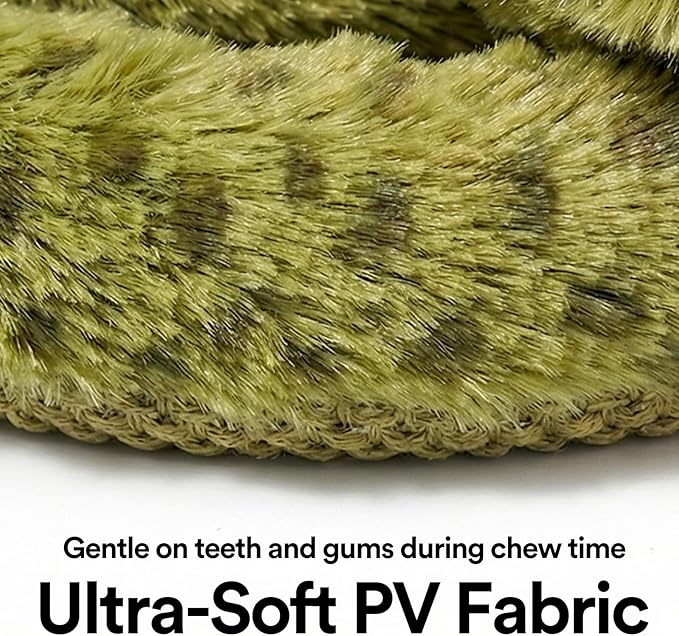 ZEZE Forest Snake Spring Interactive Cat Toy with Scratch Base, Bouncy Spiral Plush Teaser with Crinkle Sound & Ribbon, Self-Play Boredom Relief for Indoor Cats