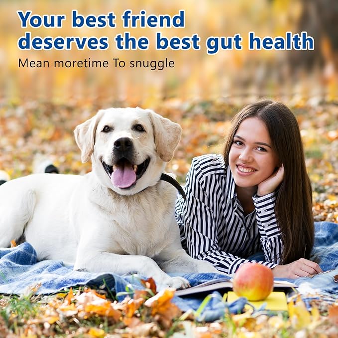 Dog Multivitamin, 40-in-1 Dog Vitamins and Supplements Chewable Contain Probiotics Omega-3 Glucosamine, Multivitamin for Dogs Skin Coat Heart Joint Liver Brain Eyes Immune Support (110ct)