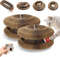 2Pcs Upgraded Kitty Kurlz Cat Toy, Enhanced Magnet Kitty Curls Cat Scratcher, Multi-Shape Kitty Kurls Cat Scratcher with Play Balls, Twisty Paws Cat Toy for Indoor Cats