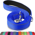 Joytale Dog Leash, 5 FT Double-Sided Reflective, Padded Handle Nylon Heavy Duty Leashes for Medium & Large Dogs Walking, Navy Blue
